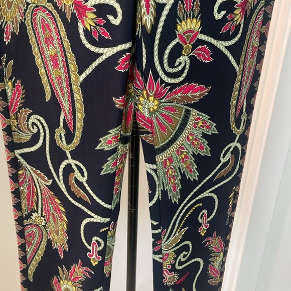 NWT ELIE TAHARI NAVY HI RISE SKINNY LONG PANT - Picture 2 of 11